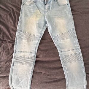 Black Kaviar Light Blue Denim Pants